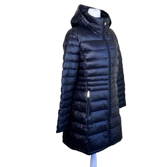 Andrew Marc Sz L Lightweight Packable Premium Down Jacket Quilted Long Black - Picture 9 of 16